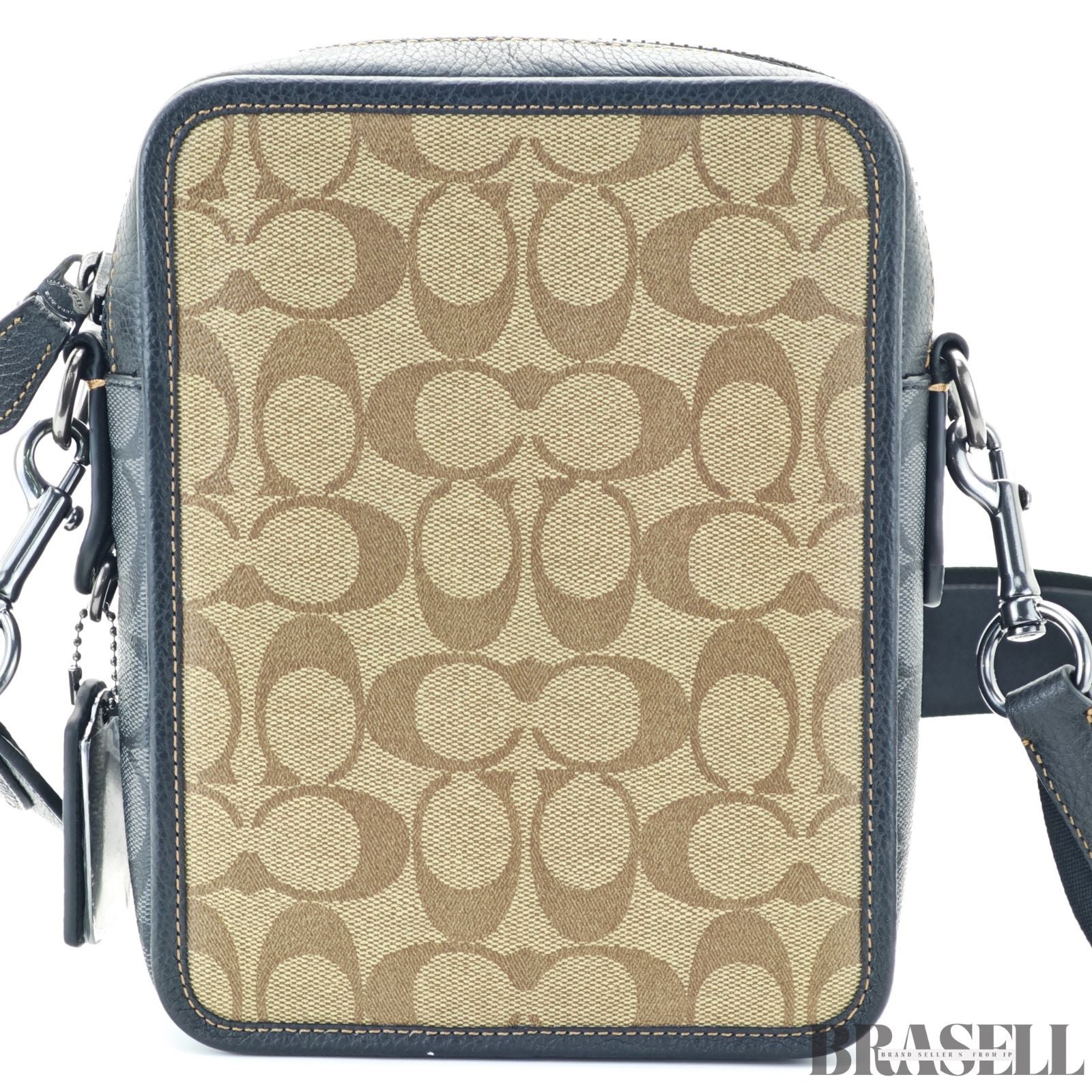 COACH コーチ シグネチャー サリバン クロスボディ CC090 バッグ ショルダーバッグ コンパクト カーキ レディース