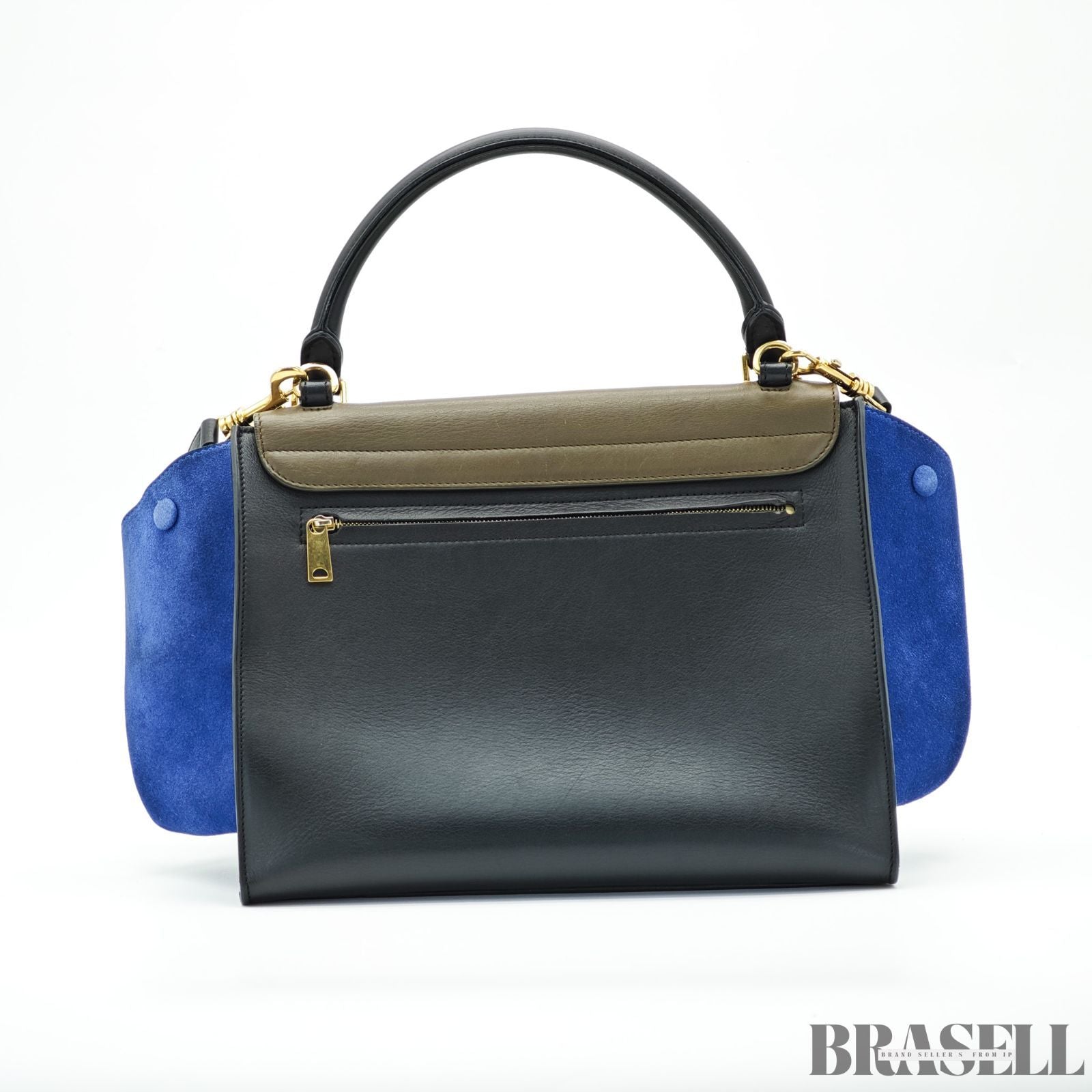 CELINE セリーヌ トラペーズ スモール 2WAYバッグ バッグ 2way フラップ ブラック レディース メンズ ショルダーストラップ