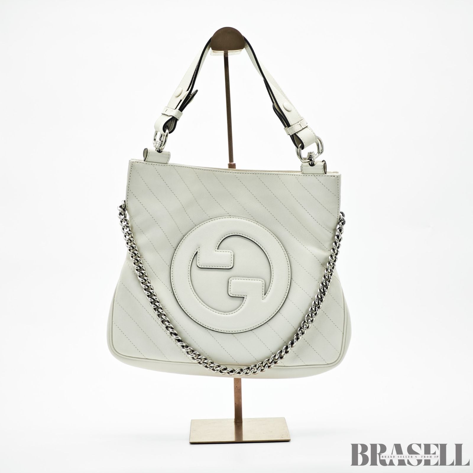 GUCCI グッチ ブロンディ トート バッグ ベージュ アイボリー レディース 保存袋