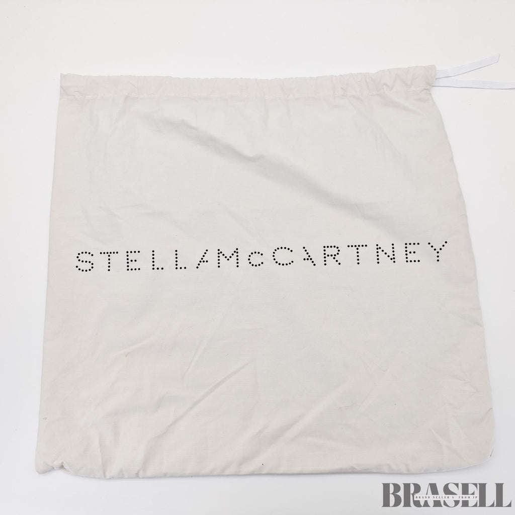 Stella McCartney ステラマッカートニー レザートートバッグ 513860W9923 バッグ ハンドバッグ ショルダーバッグ 2way ポーチ付き ブラック レディース 保存袋, ショルダーストラップ