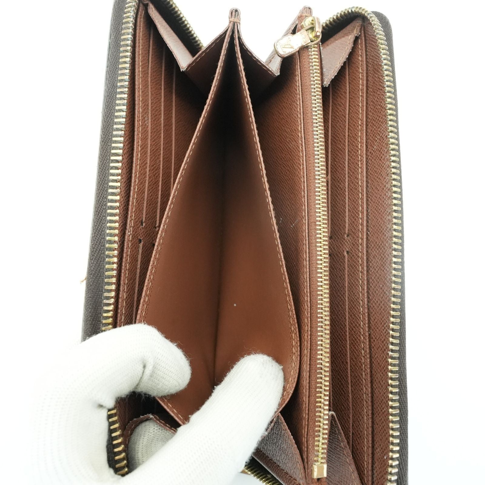 LOUIS VUITTON ルイ・ヴィトン ジッピーウォレット M41895 長財布 ブラウン レディース メンズ 箱