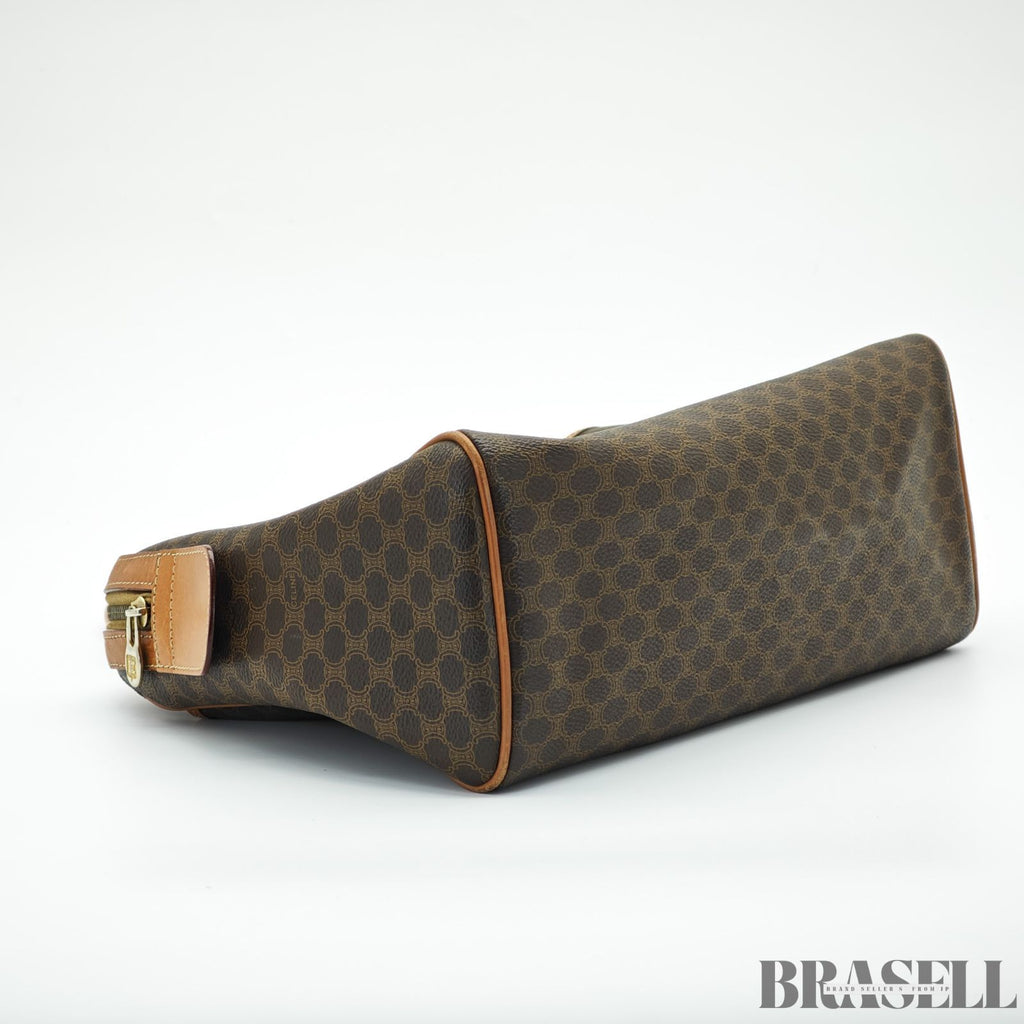 CELINE セリーヌ マカダムハンドバッグ ミニボストンバッグ バッグ ブラウン レディース