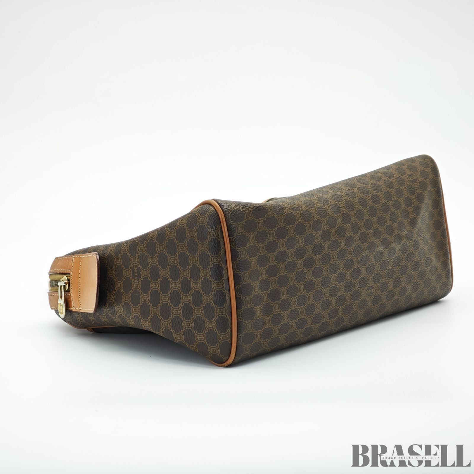 CELINE セリーヌ マカダムハンドバッグ ミニボストンバッグ バッグ ブラウン レディース