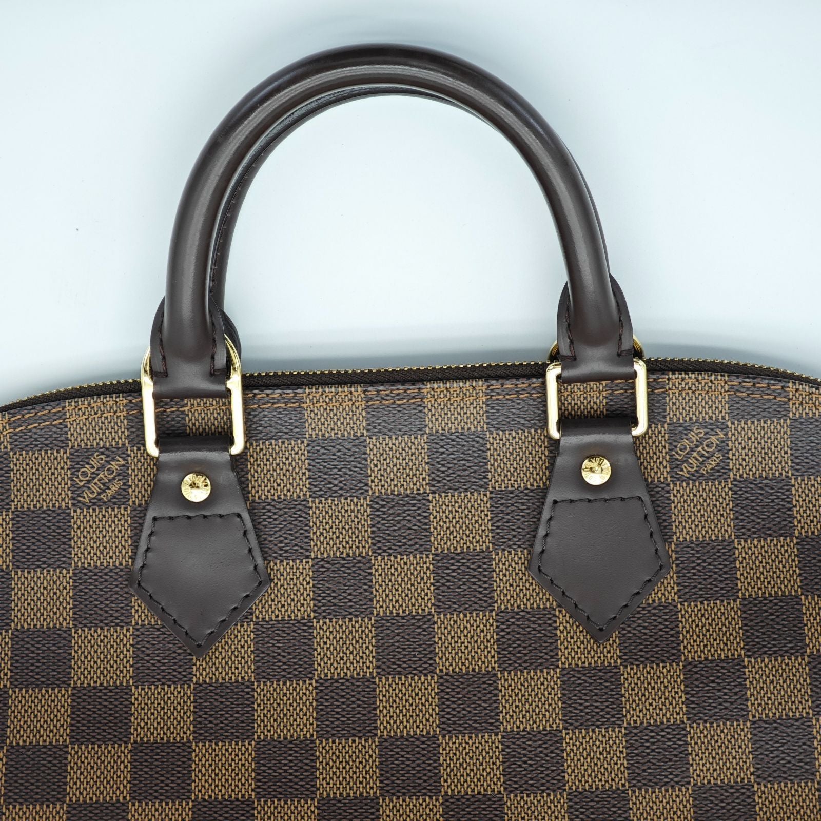 LOUIS VUITTON ルイ・ヴィトン ダミエ・エベヌ アルマ N51131 バッグ ハンドバッグ ブラウン レディース 保存袋  パドロック カデナ 南京錠 鍵