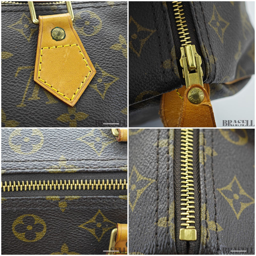 LOUIS VUITTON ルイ・ヴィトン スピーディ30 M41526 バッグ ハンドバッグ ブラウン レディース メンズ パドロック 鍵