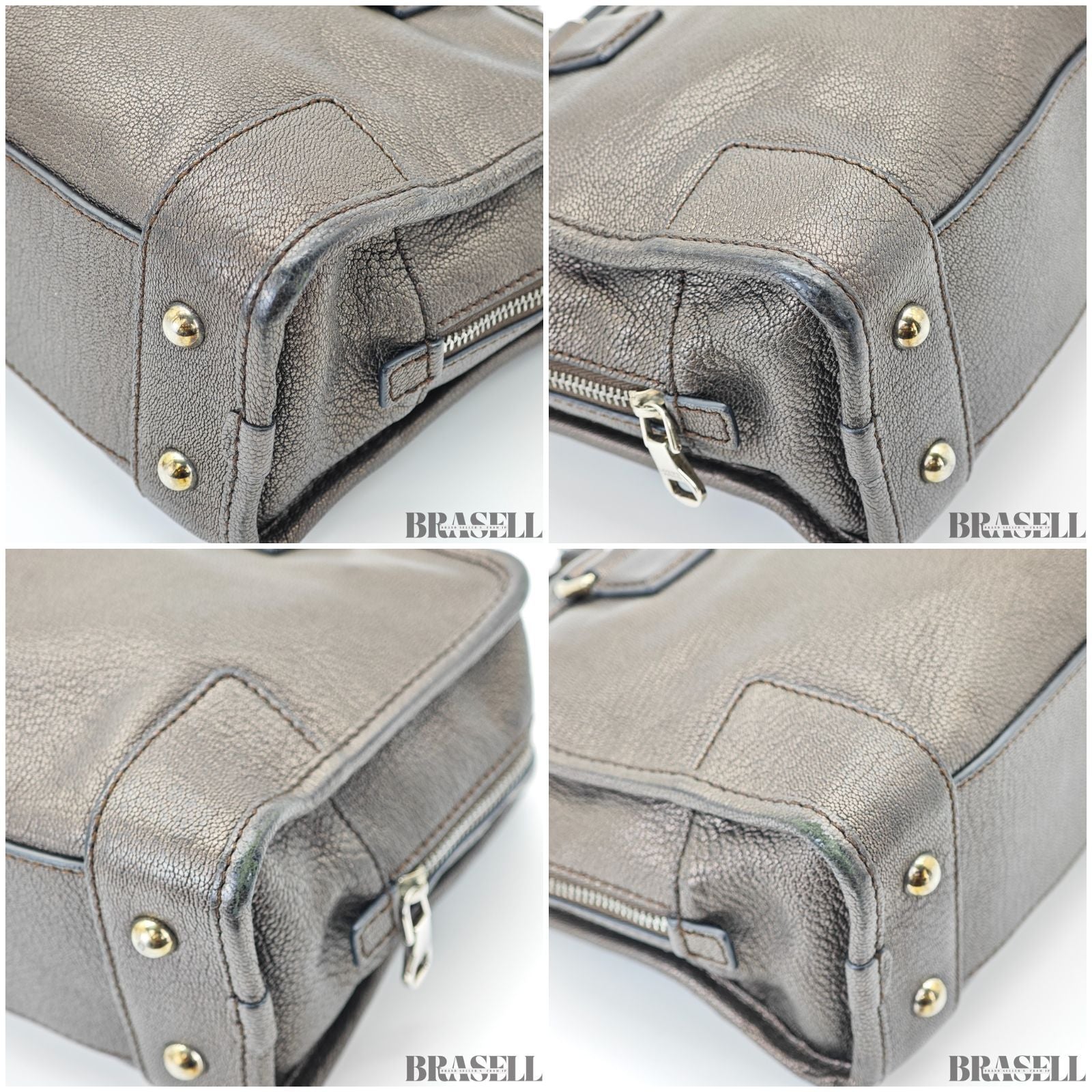 LOEWE ロエベ アマソナ 23 バッグ ハンドバッグ 横長 ガンメタ レディース メンズ