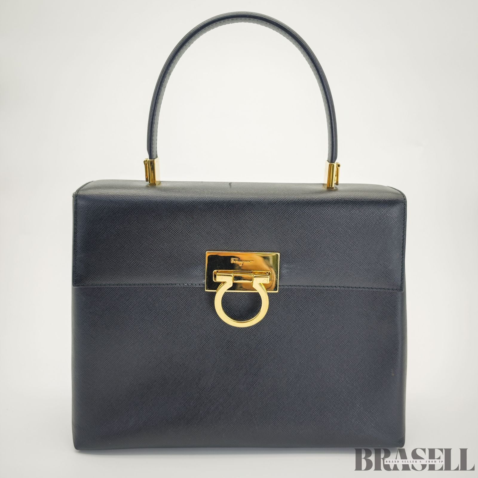 Ferragamo フェラガモ ガンチーニ 2way ショルダーバッグ バッグ トートバッグ ブラック レディース ショルダーストラップ