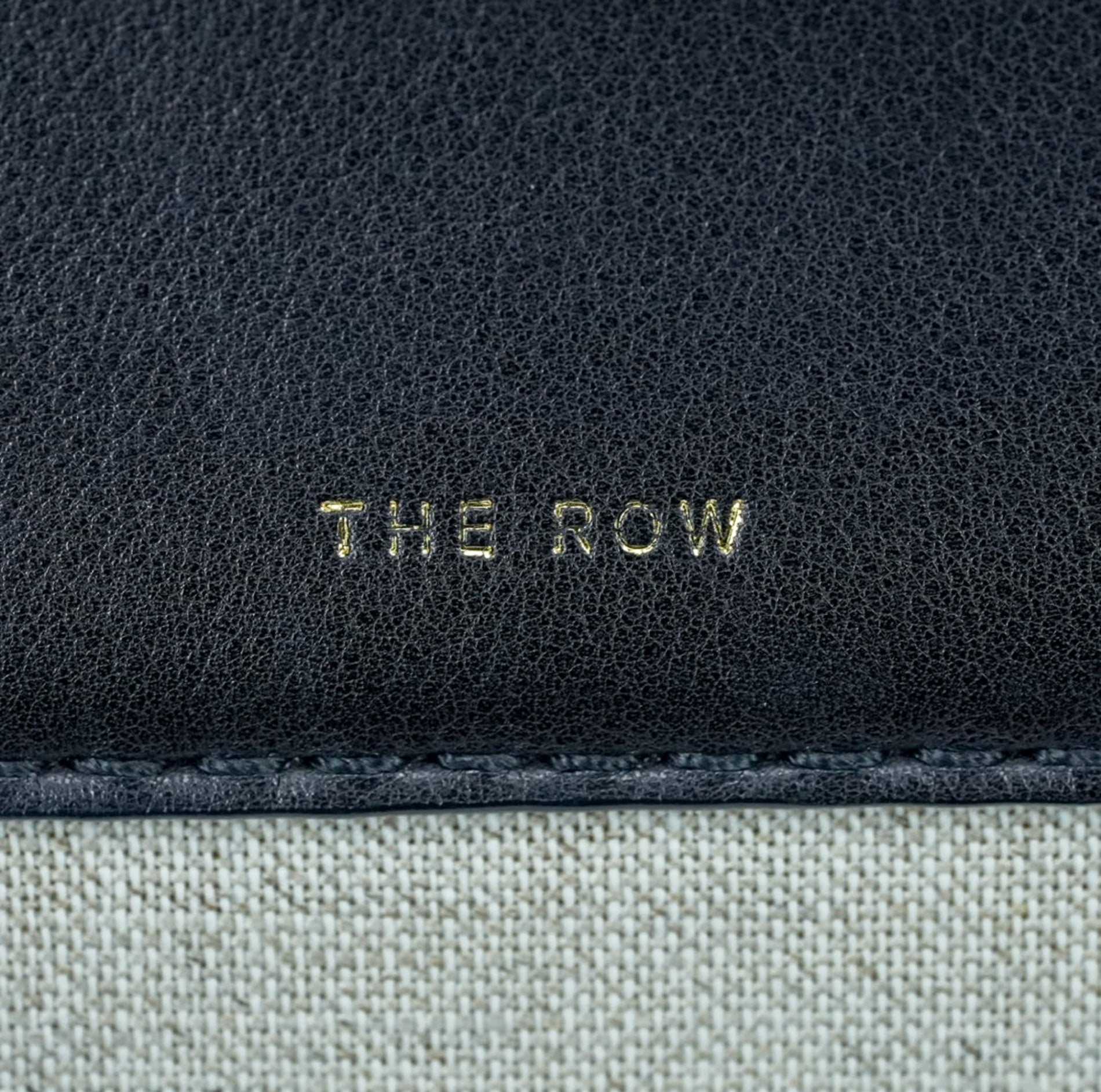 【希少】THE ROW ザ・ロウ Margaux 15 マルゴー キャンバス レザー ハンドバッグ ブラック ベージュ 保存袋付 美品 ABランク レア トートバッグ メンズ レディース