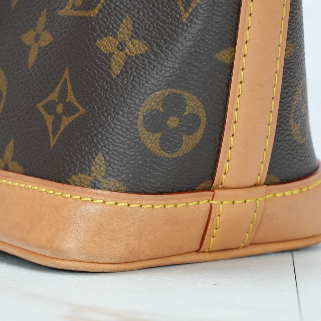 LOUIS VUITTON ナノノエ モノグラム M81266 バッグ ハンドバッグ ショルダーバッグ バケツバッグ 2way ブラウン レディース メンズ 箱 ショルダーストラップ 保存袋