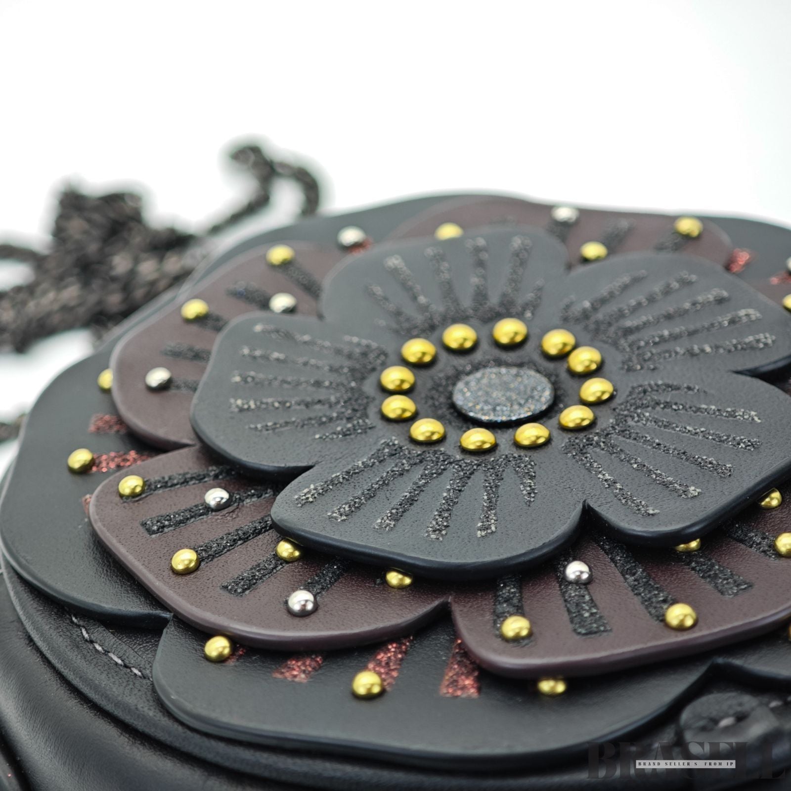 COACH コーチ ティーローズ クロスボディバッグ CE782 バッグ ショルダーバッグ 花 フラワー 円形 ラウンド ブラック レディースCOACH コーチ ティーローズ クロスボディバッグ CE782 バッグ ショルダーバッグ 花 フラワー 円形 ラウンド ブラック レディース