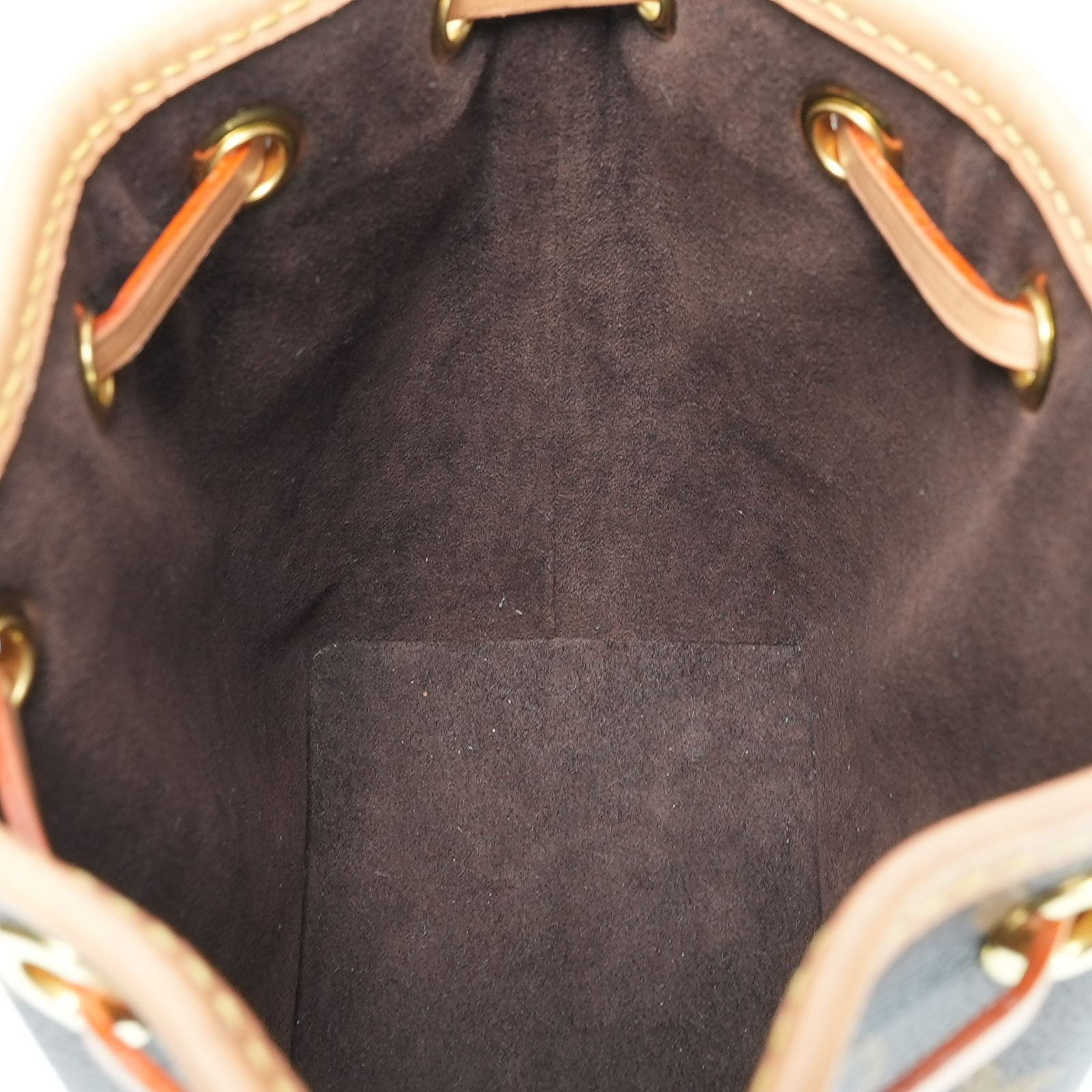 LOUIS VUITTON ナノノエ モノグラム M81266 バッグ ハンドバッグ ショルダーバッグ バケツバッグ 2way ブラウン レディース メンズ 箱 ショルダーストラップ 保存袋