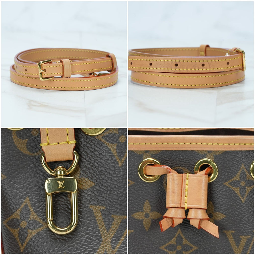 LOUIS VUITTON ナノノエ モノグラム M81266 バッグ ハンドバッグ ショルダーバッグ バケツバッグ 2way ブラウン レディース メンズ 箱 ショルダーストラップ 保存袋