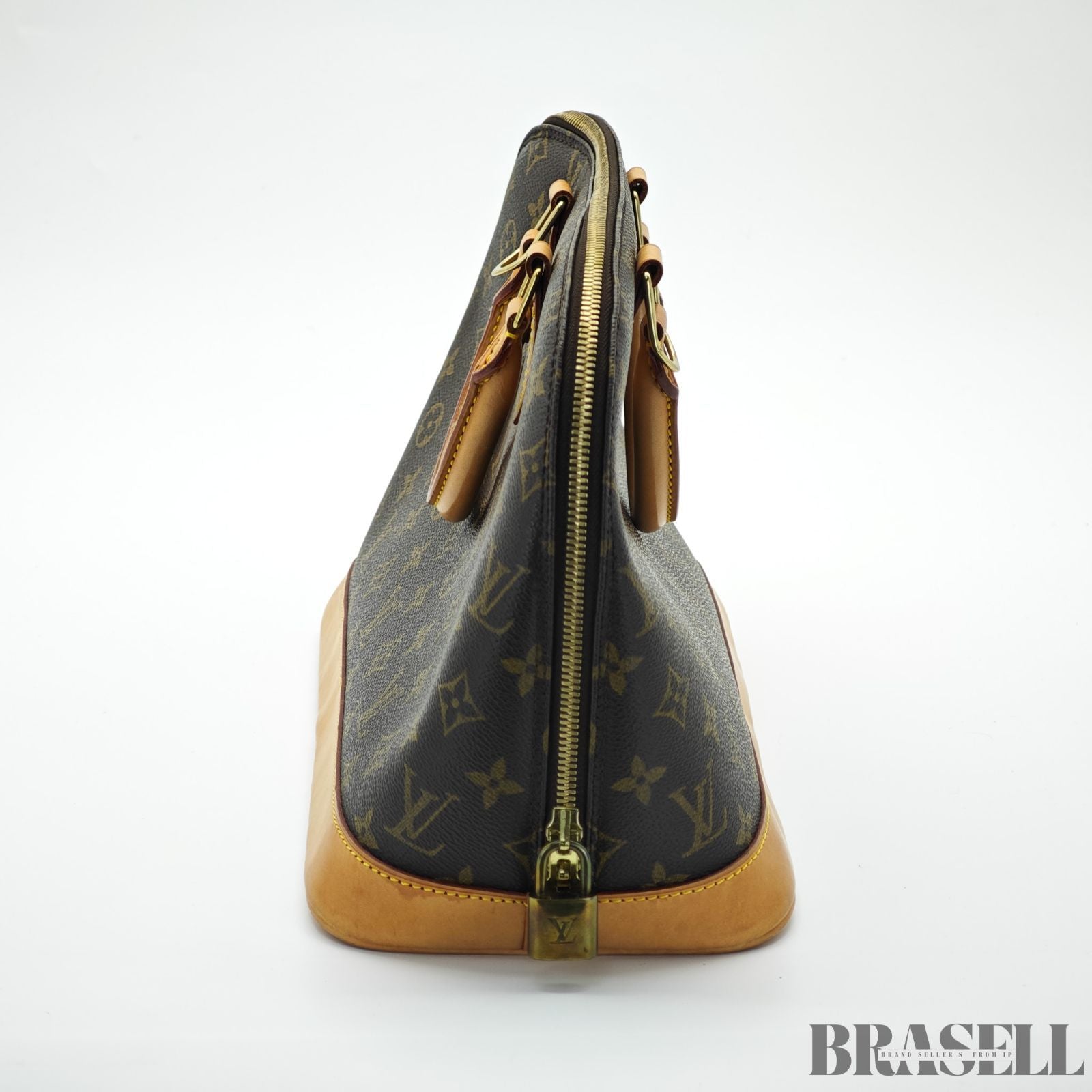 LOUIS VUITTON ルイヴィトン モノグラム アルマPM M53151 バッグ ハンドバッグ ブラウン レディース パドロック