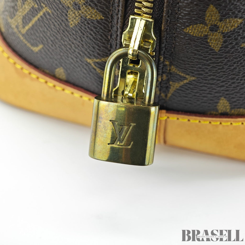 LOUIS VUITTON ルイヴィトン モノグラム アルマPM M53151 バッグ ハンドバッグ ブラウン レディース パドロック
